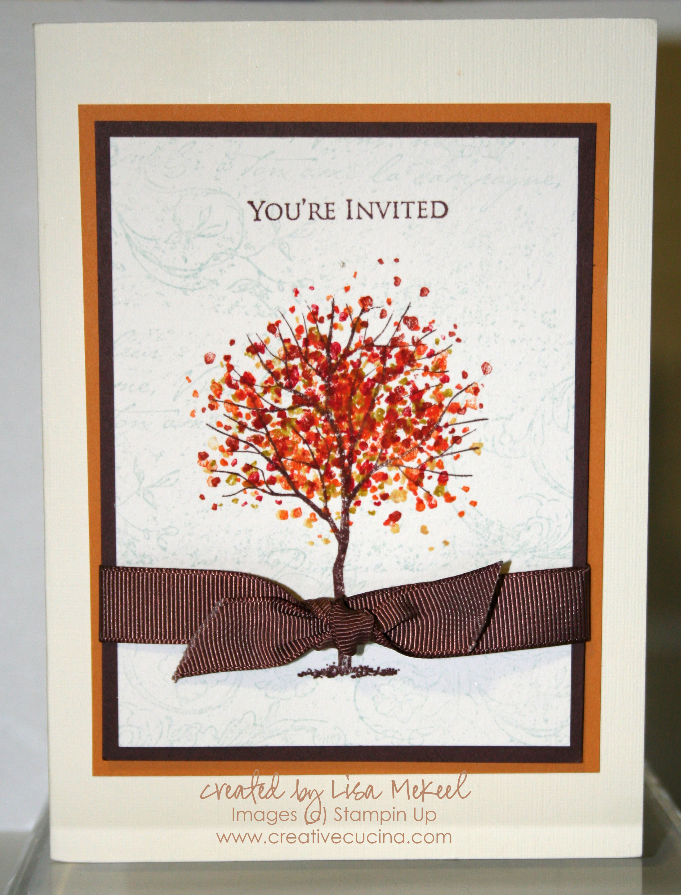 Elegant Autumn Fall Wedding Invitations | Creative Cucina